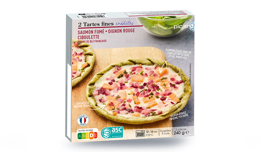 2 Tartes fines inédites saumon fumé, oignon rouge — vue 3