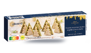 8 sapins musicaux marron et gelée à la mirabelle