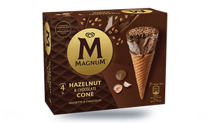 4 CONES MAGNUM NOISETTE