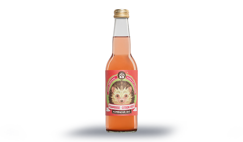 Kombucha framboise citron vert bio — vue 3