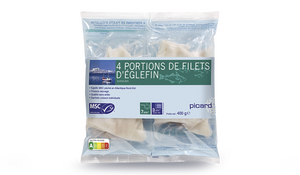 4 portions de filets d'églefin MSC*