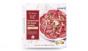 Carpaccio de boeuf et sa sauce au pistou