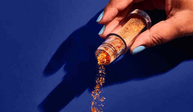 Paillettes alimentaires dor&eacute;es