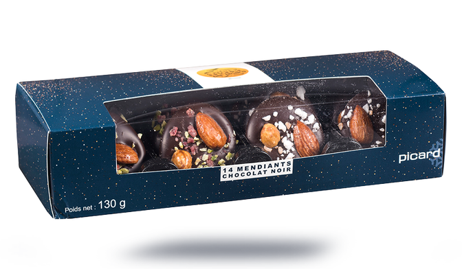 14 mendiants au chocolat noir