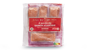 4 pavés de saumon atlantique, élevé en Norvège