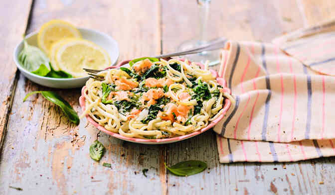 LINGUINE SAUM/EPINARD FE