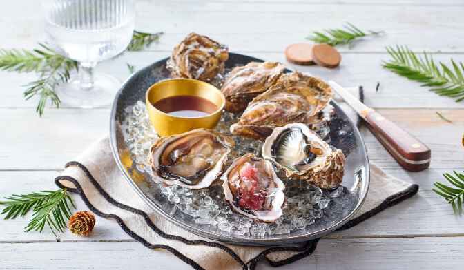 6 huîtres de Bretagne creuses n°4