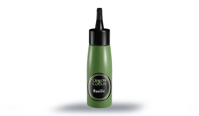 Crayon de coulis basilic