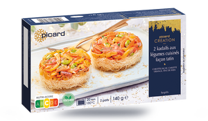 2 kadaïfs aux légumes cuisinés façon tatin