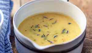 Velouté de légumes à la moutarde