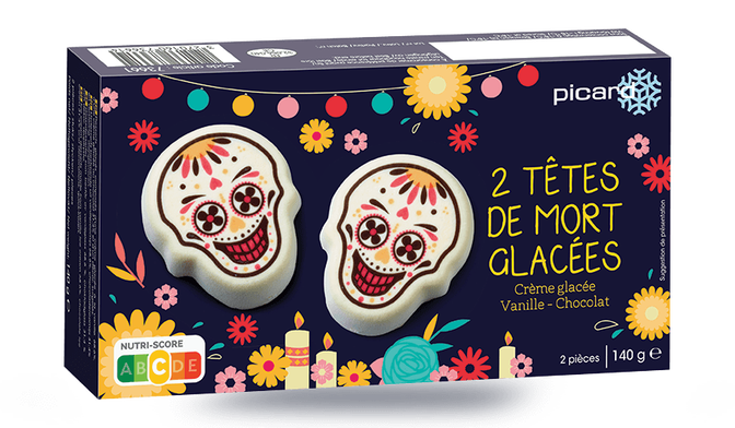 2 têtes de mort glacées