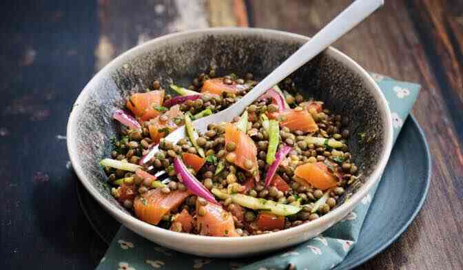 SALADE LENTILLE SAUMON