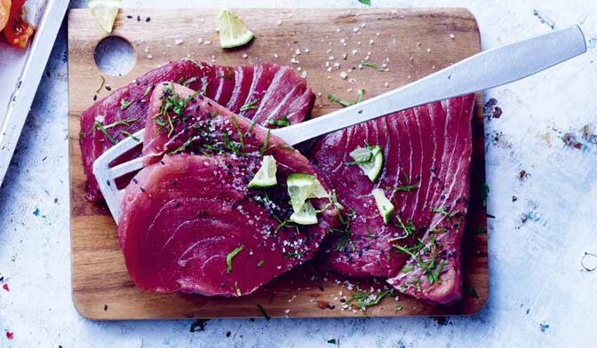 4 tranches de thon albacore