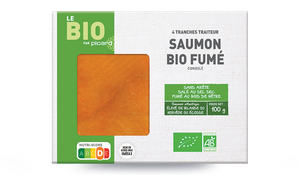 4 tranches de saumon fum&eacute; bio