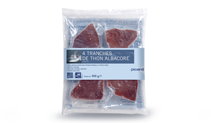 4 tranches de thon albacore, qualité sans arête