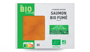 4 tranches de saumon fumé bio