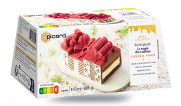 B&ucirc;che glac&eacute;e La magie des cadeaux chocolat - vanille