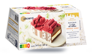 Bûche glacée La magie des cadeaux chocolat - vanille