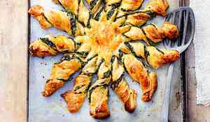 Tarte soleil épinards-ricotta-orange