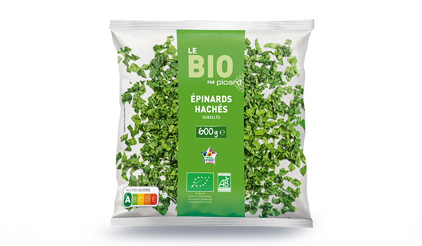 Epinards hachés bio, France — vue 3