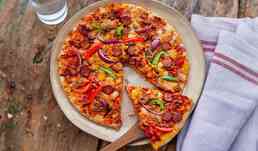 PIZZA BOEUF/MERGUEZ/SALSA