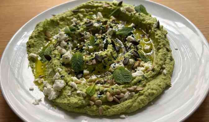 Tartinade petits pois et fèves par Justunfrenchie