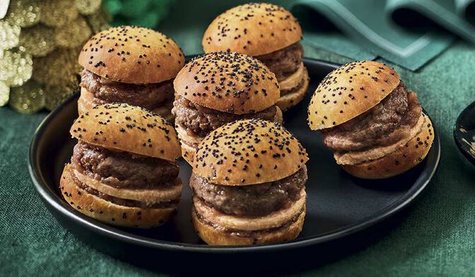 9 mini-burgers au foie gras de canard