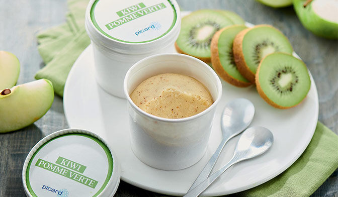 2 MINI POTS POMME KIWI