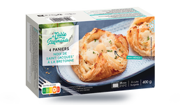 4 paniers de noix de Saint-Jacques &agrave; la bretonne