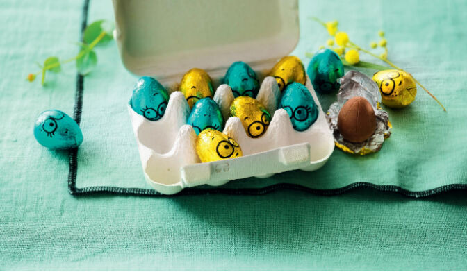 12 oeufs chocolat au lait praliné noisette