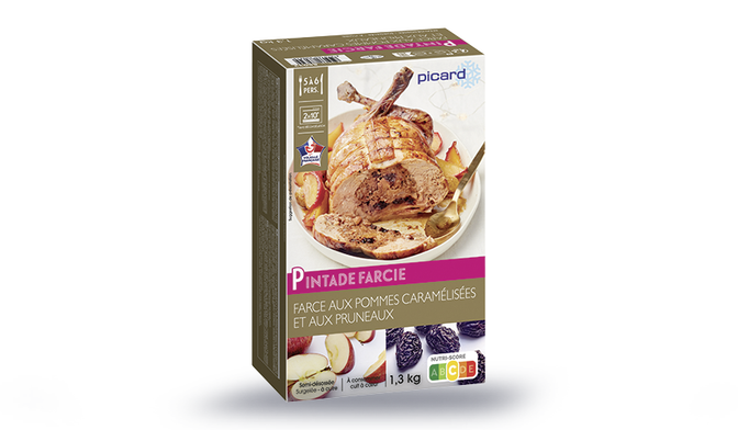 PINTADE FARCIE POM PRUN