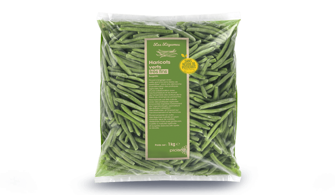 Haricots verts très fins sans résidu de pesticides