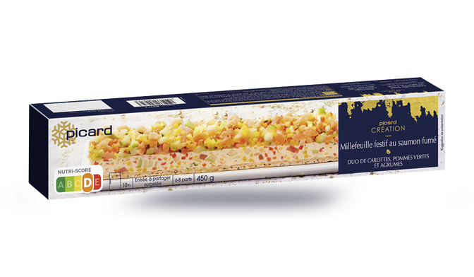 Millefeuille festif au saumon fumé
