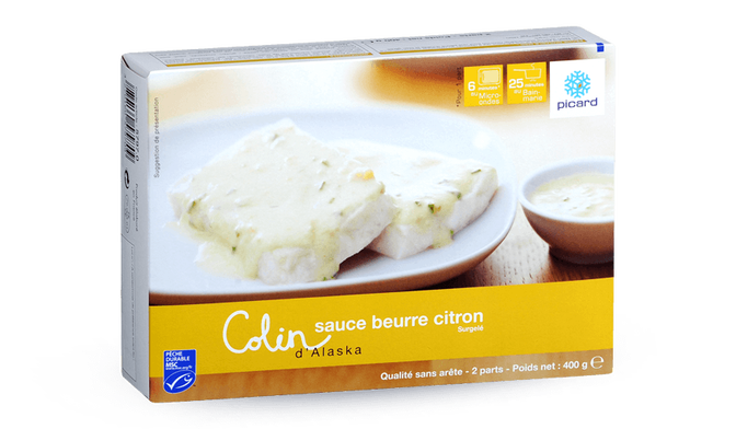 Colin d'Alaska MSC sauce beurre citron