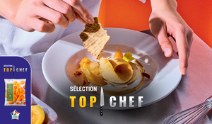 Abricot meringu&eacute; et sorbet express par L&eacute;a