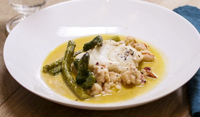Recette Blanquette De Lotte Et Homard Aux Asperges Picard