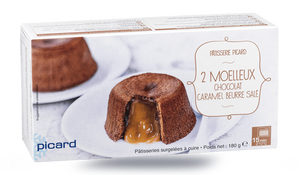 2 moelleux chocolat caramel au beurre salé