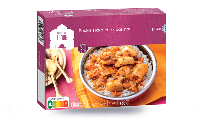 Poulet Tikka et riz basmati