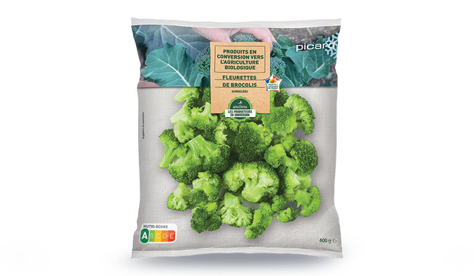 Fleurettes de brocolis en conversion vers l'agriculture biologique
