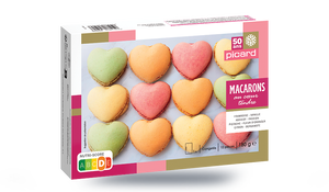 12 MACARONS COEUR 50 ANS