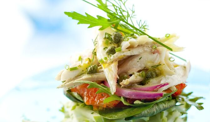 Salade fraîcheur de raie à la pomme verte