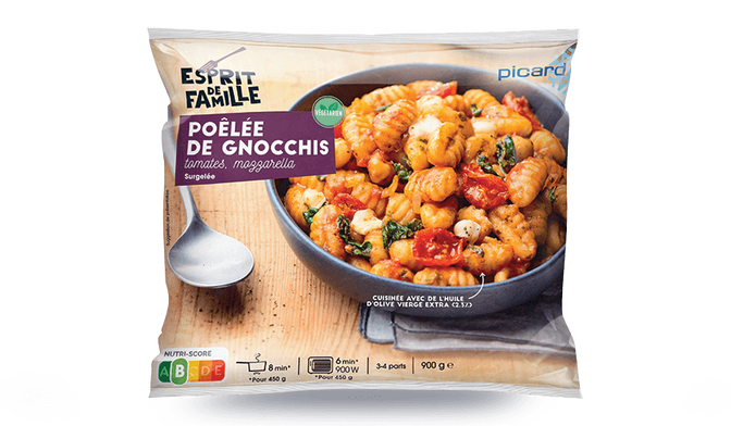 Po&ecirc;l&eacute;e de gnocchis, tomates, mozzarella