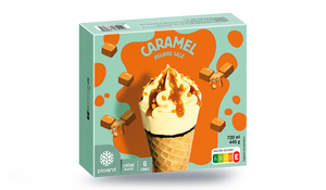 6 CONES CARAMEL