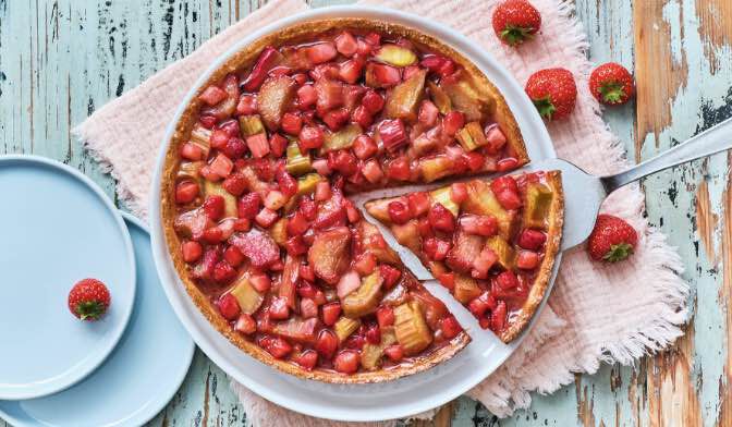 TARTE RHUBARBE FRAISE