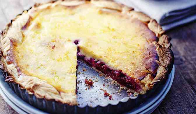 Tarte à la ricotta et griottes
