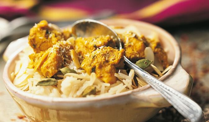 POULET KORMA ET RIZ 350G