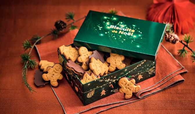 Biscuits sablés de Noël au chocolat au lait