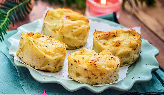 4 mini gratins dauphinois à la truffe blanche d'été 1% aromatisée