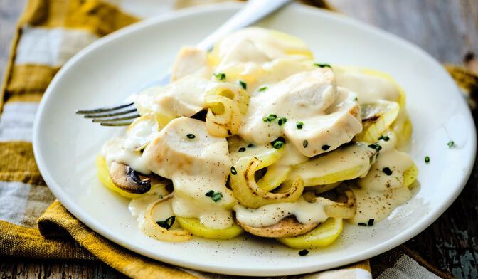 Poulet à la savoyarde