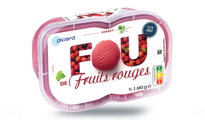 SORBET FRUITS ROUGES 650G